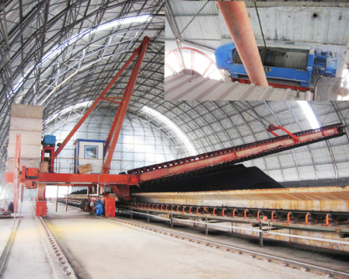 Side Scraper Reclaimer med armlängd från 11 till 36 meter