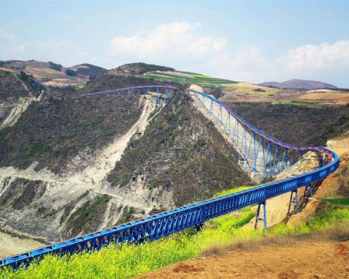 Långdistansplansvarvbandstransportör