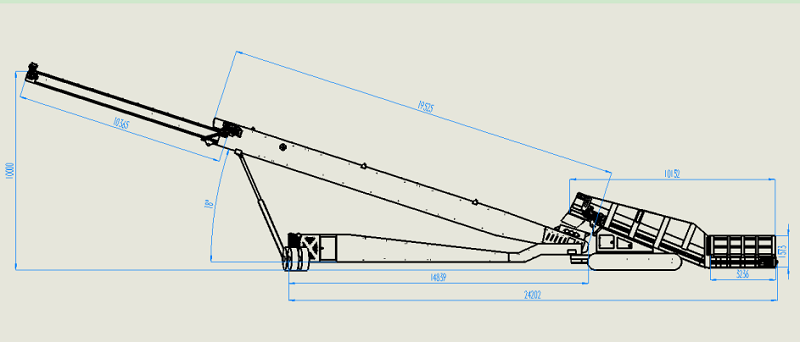  JXLD-1000 Crawler mobil staplare 